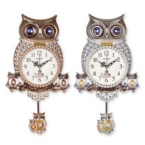 부엉이 무소음 추시계, 골드