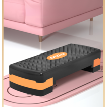 피트니스 페달 홈 스포츠 어린이 에어로빅 리듬 체육관 에어로빅 스텝박스 계단운동, 17 럭셔리 블랙 오렌지 싱글 레이어