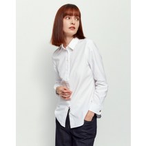 21FW [populet]화이트 퍼피자수 면 긴팔셔츠 WSSH1D804WT