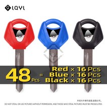 바이크키복사 보조키 열쇠복사 탑케이스 사이드 60Pcs 오토바이 열쇠 교체 키 YAMAHA R25 R3 Xmax X-MAX X, 04 48 PCS 3 color