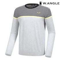 *본사직영* [와이드앵글] 남성 조직MIX 보더형 풀오버 M WMP20K32C4