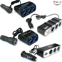 ADIT 차량 LED 시거잭 소켓 USB 멀티 시거 2구 3구 충전기 유선멀티충전기 시거멀티소켓 스위치, BP0341_USB타입 3구