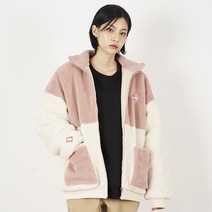 크럼프 점퍼 학생 직장인 성인 쌀쌀할때 입는 자켓 컬러 양털 후리스 (CO0030-1) - PINK