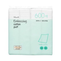대용량 기획(정품)필리밀리 엠보싱 화장솜 500P+100p 가성기 칭찬 득템 보송보송화장솜~, 1개