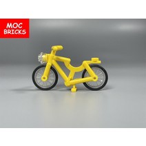 MOC 크롬 자전거 도시 고양이 조립 빌딩 블록 친구, 09 yellow