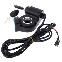 전동킥보드스위치 전기 자전거 thumb throttle voltmeter digital voltage display switch power with key lock bike
