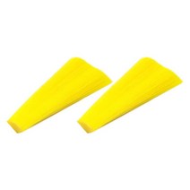 2 팩 플라이 타이 재료 드라이 및 님프 낚시를 위한 밝은 색상 플라이 타이, 38mm, 나일론, 노란색