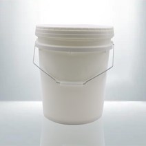 페일20L 백색 철고리 스크류PE 페일통 바게스버킷 양동이 젓갈통 원통 들통 pail 벌크통 페인트통 바케스 환용기 오픈용기 염료통 방수통 계면활성제통 접착제통 윤활유통 소스류통 식품통 장류통