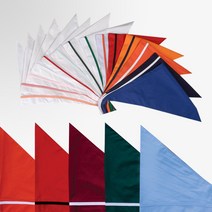 unilove 삼각스카프 위생모자 영양사 조리모 머리수건, 화이트/레드체크줄