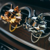 JK 디울프[1+1세트] 차량용 방향제 명품 고급 불독 자동차 디퓨저 차방향제, 디울프세트(실버+실버+무료배송+쇼핑백), No.5, 리필킷2팩(향6개)