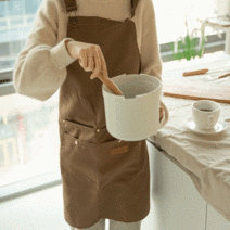 로슨 어깨끈 앞치마 브라운 1개