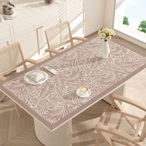 테이블보 인테리어 방수 단열 깔개 컵 직사각형 레스토랑 내열성 받침, 80x150cm, 핑크