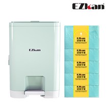 이지캔 네오 20L + 5롤(1롤 본체장착) 기저귀쓰레기통, 민트