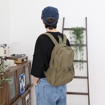 남녀공용 커플 학생 노트북 태블릿 나일론 바스락 가벼운 더블 백팩