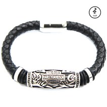 인디라벨 모토 가죽 팔찌 TPA-369