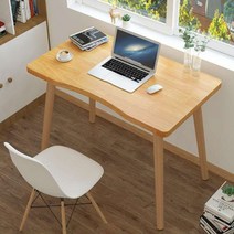 SET 상품_ DIY 책상+의자 공부 독서실 학원 서재 컴퓨터 노트북 보조 책상 1인용 테이블 조립식 간이, 베이지+의자 SET