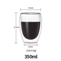 독구리 도쿠리세트 사케병Zoseil 투명 커피 내열성 이중 벽 유리 컵 머그잔 차 찻잔 음료 세트 도매