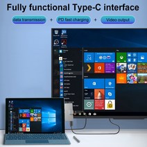 서피스 프로 8 9 X용 고속 전송 허브 C타입 HDMI 호환 USB 3.0 RJ45 SD 멀티 스플리터 어댑터 7 인 1, 한개옵션0