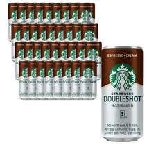 스타벅스 더블샷 에스프레소앤크림 200ml 1박스 36개 편의점 음료, 1개