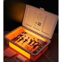 LED 모래 그림 보드 박스 교육용 그림 그림판 보드판, Morandi-Powder 토리얼)