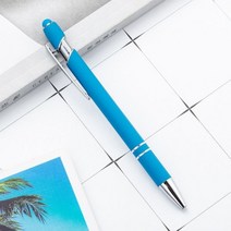 20 개/몫 사용자 지정 매트 볼펜 크리 에이 티브 스타일러스 터치 펜 22 색 쓰기 Ballpen 편지지 Office 학, 16 16