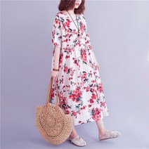 베리위시 뮤즈 반팔 플라워 원피스