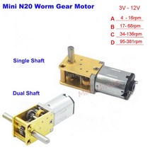 전기 모터 속도조절기 전동 소형 유압 부품 n20 풀 메탈 기어 박스 singal듀얼 샤프트 dc 3v 6v 12v 4rpm-381rpm 저속 대형 토크 diy 로봇 자동차, 30