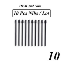 10 / 20 30 40 50 Pcs/Lot 표준 검은 펜촉 Wacom Pro 펜 2 Intuos Pro 3 4 Cintiq 16 22 모바일 스튜디오 프로, 10 Pcs Nibs