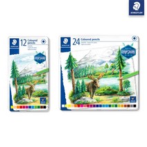 스테들러 146C 유성색연필12색 24색 (틴케이스) 146C M12 M24