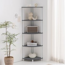 아씨방가구 델마 40cm 5단 코너 수납 선반, 메이플
