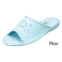 Pansy 팬시 여성 실내화 슬리퍼 룸 슈즈 미끄럼방지 일본제작, 블루