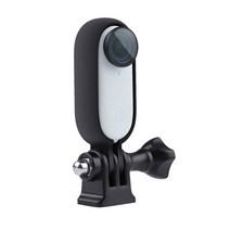 액션캠대여 초미니무선카메라 바디캠 ForInsta360 Go2 냉각 프레임 보호 드롭 저항 1/4 어댑터 브래킷베이스 Insta 360 Go 2 Thumb 카메라 액세서리, [01] Black Color
