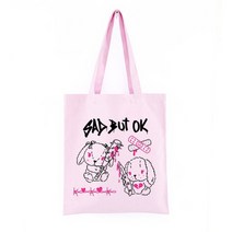 korea ulzzang ins heart 하라주쿠 여성 숄더백 art gothic school bag y2k anime canvas bag 대용량 casual shopper ba
