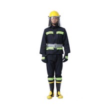 방화복 방염복 방열복 소방복 세트 재킷 바지 난연제, (고급형) 소방복 6종 패키지 - 블랙