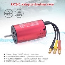 자동차 브러쉬Surpass Hobby 2845 브러시리스 모터 45A 60A ESC 80A 스피드 컨트롤러 업 그레 이드 390 1/1, 11 5000KV 60A with card