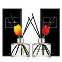 코코도르 디퓨저 200ml X 2개 + 튤립 꽃스틱 2P 증정, 코코도르 디퓨저 200ml X 2개 + 튤립 꽃스틱 2, 08_CO200/편백 + 튤립_레드(11cm)+튤립_망, 05_CO200/화이트머스크