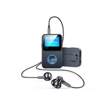 블루투스 MP3 레트로 감성 zmkslle 새로운 블루투스 5.0 오디오 수신기 어댑터 블루투스 mp3 플레이어 화면 지원 원격 제어 사진, 검은색