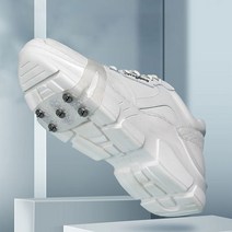 빙판길신발 미끄럼방지 도시형 신발체인 휴대용 아이젠 실리콘 여성 생활, 반투명