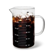 내열유리 계량컵 500ml 이유식 눈금 비커 제빵 라면물 베이킹 핸드블랜더컵