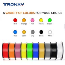 프린트보드 필라멘트 Tronxy PLA 3D 1.75mm 1kg FDM 프린터용 막힘 없음 부드러운 인쇄 재료 친환경 소재114100, [06] Yellow PLA 2KG, 06 Yellow PLA 2KG