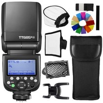 [Godox 정규 대리점]GODOX TT685II-N 플래시 스트로보 GN60 i-TTL Speedlite 클립 온 스트로브 HSS 18000S 고속 동기 0.1-2.6 S 리사이클 시간 290 풀 파워 2.4 G 무선 X 시스템 Nikon 카메라에 대응용