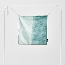 옴브레 벨벳 비즈 엣지 쿠션커버 씨폼 50x50