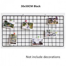 북유럽 홈 벽 장식 철 격자 사진 프레임 엽서 DIY 아트, 30x50cm black aliexpress