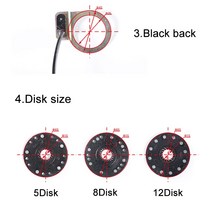 전기 팩 부품 DIY 호환 변환 속도 센서 전기 자전거 페달 PAS 5/8/12 자석 시스템 보조 ebike 액세서리 부, 02 8 Magnetic, 한개옵션1
