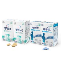 바이엘 남여 임신준비 멀티비타민 2SET_엘레뉴1단계+메네비트/엽산, 1. 엘레뉴1단계_56정x2통 + 메네비트_30정x2통, 2개