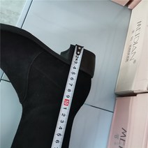 DFMEI.Boots -- 스웨이드 슬리퍼 하이탑 슬림 롱부츠 스판부츠