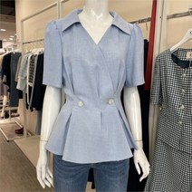 케이엘 KL SH02 페플럼형 재킷블라우스LBL KGBLMF9200
