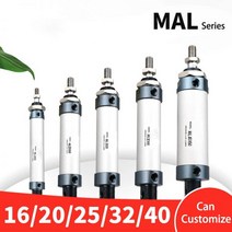 에어 실린더 MAL 시리즈 미니 공압 16202532mm 보어 25300mm 스트로크 복동 알루미늄 합금, 25mm Stroke, 25mm Bore