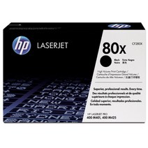 HP 정품 토너 No.80X CF280X M401d M401dn M401dne M401dw M401n M425dn M425dw, 검정