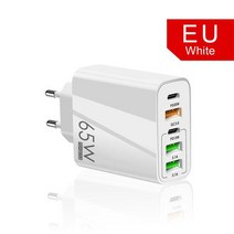 태양광 배터리 멀티 포트 고속 충전기 65W 2USB C 3USB A PD15W PD30W QC3.0 2 x 3.1A 화웨이 혼너 OPPO TECNO poco용 여행용, 04 02EU, 04 02EU